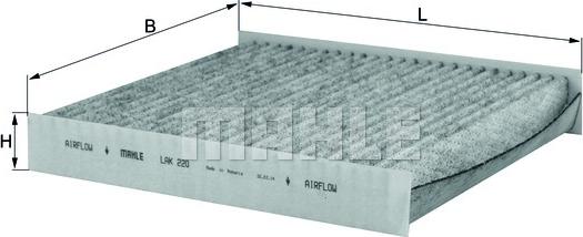 KNECHT LAK 220 - Filtre, air de l'habitacle cwaw.fr