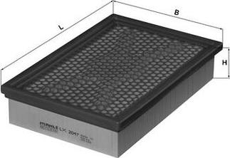 KNECHT LX 2047 - Filtre à air cwaw.fr