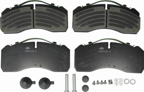 Knorr Bremse K016970 - Kit de plaquettes de frein, frein à disque cwaw.fr