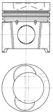 Kolbenschmidt 99684600 - Piston cwaw.fr