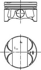 Kolbenschmidt 99772600 - Piston cwaw.fr