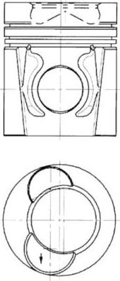 Kolbenschmidt 94445600 - Piston cwaw.fr