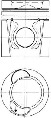 Kolbenschmidt 94446600 - Piston cwaw.fr