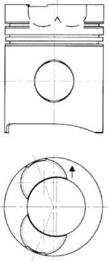 Kolbenschmidt 94456960 - Kit de réparation, Piston / Chemise de cylindre cwaw.fr