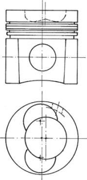 Kolbenschmidt 94414961 - Kit de réparation, Piston / Chemise de cylindre cwaw.fr