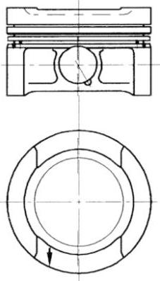 Kolbenschmidt 94503700 - Piston cwaw.fr