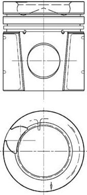 Kolbenschmidt 94897960 - Kit de réparation, Piston / Chemise de cylindre cwaw.fr