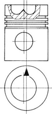 Kolbenschmidt 93474700 - Piston cwaw.fr