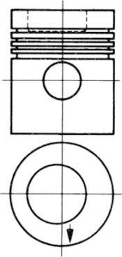 Kolbenschmidt 93882600 - Piston cwaw.fr