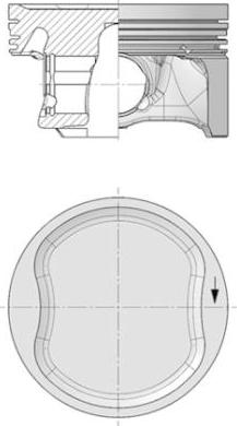 Kolbenschmidt 40571600 - Piston cwaw.fr