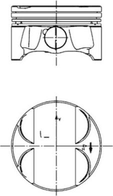 Kolbenschmidt 40085600 - Piston cwaw.fr