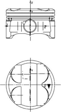 Kolbenschmidt 40086610 - Piston cwaw.fr