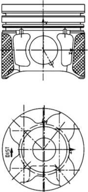 Kolbenschmidt 40179610 - Piston cwaw.fr