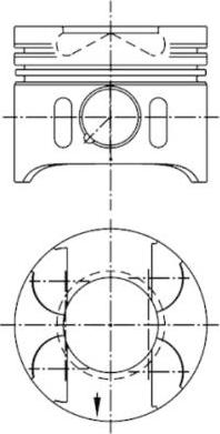 Kolbenschmidt 41014600 - Piston cwaw.fr