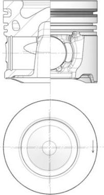 Kolbenschmidt 41253600 - Piston cwaw.fr