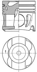 Kolbenschmidt 41716600 - Piston cwaw.fr