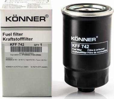 KÖNNER KFF-742 - Filtre à carburant cwaw.fr