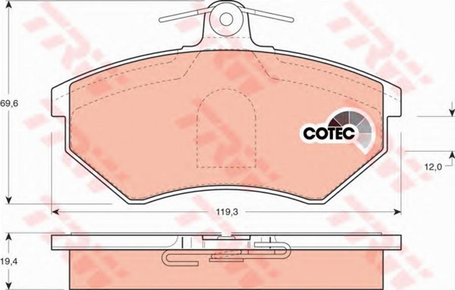 Konstein 5610030 - Kit de plaquettes de frein, frein à disque cwaw.fr