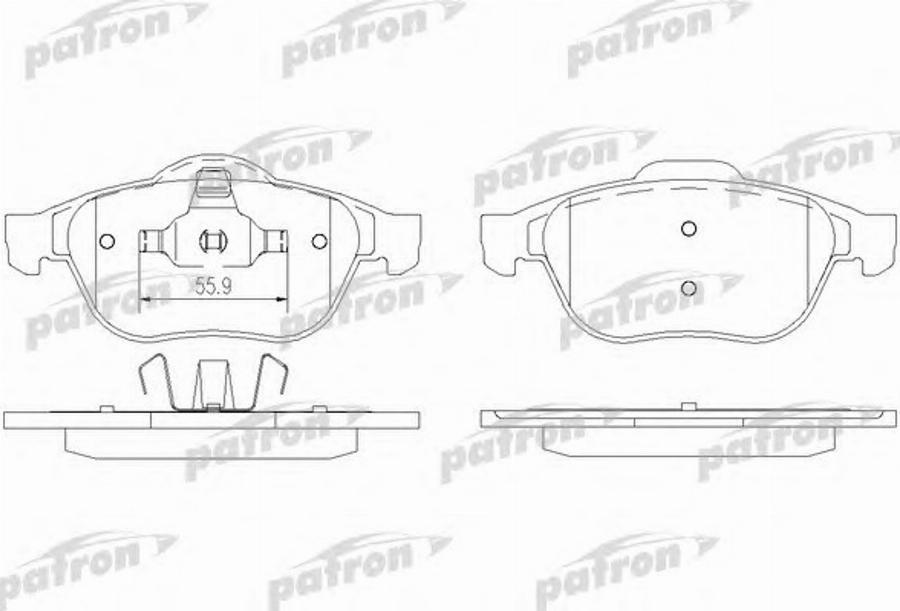 Konstein 5610105 - Kit de plaquettes de frein, frein à disque cwaw.fr