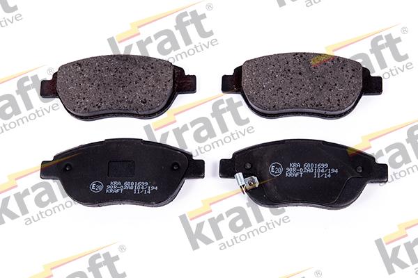 KRAFT AUTOMOTIVE 6001699 - Kit de plaquettes de frein, frein à disque cwaw.fr