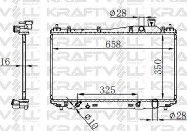 KRAFTVOLL GERMANY 08040044 - Radiateur, refroidissement du moteur cwaw.fr