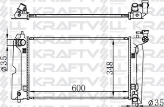 KRAFTVOLL GERMANY 08040061 - Radiateur, refroidissement du moteur cwaw.fr