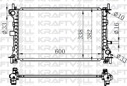 KRAFTVOLL GERMANY 08040004 - Radiateur, refroidissement du moteur cwaw.fr