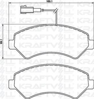 KRAFTVOLL GERMANY 07010045 - Kit de plaquettes de frein, frein à disque cwaw.fr