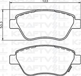 KRAFTVOLL GERMANY 07010043 - Kit de plaquettes de frein, frein à disque cwaw.fr