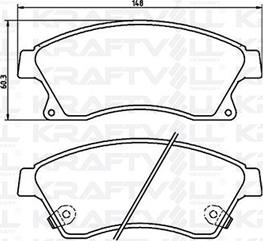 KRAFTVOLL GERMANY 07010055 - Kit de plaquettes de frein, frein à disque cwaw.fr