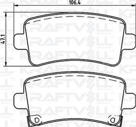 KRAFTVOLL GERMANY 07010050 - Kit de plaquettes de frein, frein à disque cwaw.fr