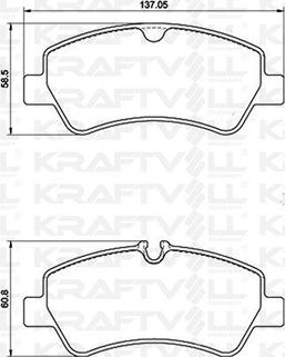 KRAFTVOLL GERMANY 07010066 - Kit de plaquettes de frein, frein à disque cwaw.fr