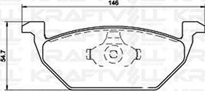 KRAFTVOLL GERMANY 07010015 - Kit de plaquettes de frein, frein à disque cwaw.fr