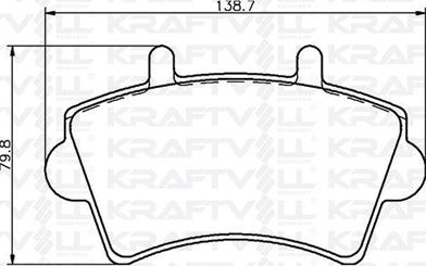 KRAFTVOLL GERMANY 07010016 - Kit de plaquettes de frein, frein à disque cwaw.fr