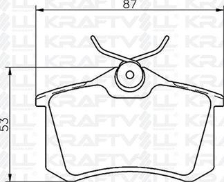 KRAFTVOLL GERMANY 07010012 - Kit de plaquettes de frein, frein à disque cwaw.fr