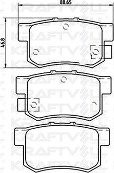 KRAFTVOLL GERMANY 07010080 - Kit de plaquettes de frein, frein à disque cwaw.fr