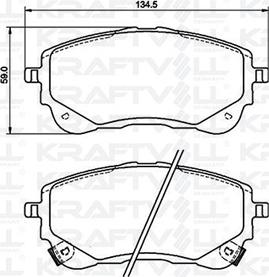 KRAFTVOLL GERMANY 07010111 - Kit de plaquettes de frein, frein à disque cwaw.fr