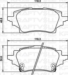 KRAFTVOLL GERMANY 07010112 - Kit de plaquettes de frein, frein à disque cwaw.fr