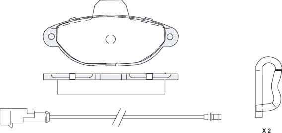 KSH EUROPE 1850.0058160 - Kit de plaquettes de frein, frein à disque cwaw.fr