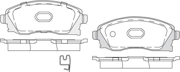 KSH EUROPE 1850.0058203 - Kit de plaquettes de frein, frein à disque cwaw.fr