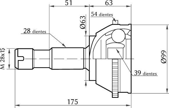 KSH EUROPE 1860.0068001 - Jeu de joints, arbre de transmission cwaw.fr