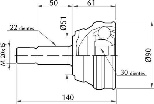 KSH EUROPE 1860.0068011 - Jeu de joints, arbre de transmission cwaw.fr