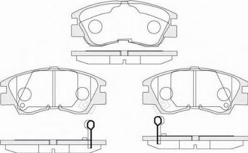 KSH EUROPE 1850.0058063 - Kit de plaquettes de frein, frein à disque cwaw.fr