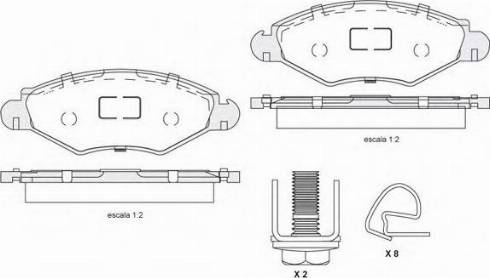 KSH EUROPE 1850.0058183 - Kit de plaquettes de frein, frein à disque cwaw.fr