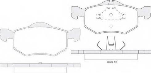 KSH EUROPE 1850.0058120 - Kit de plaquettes de frein, frein à disque cwaw.fr