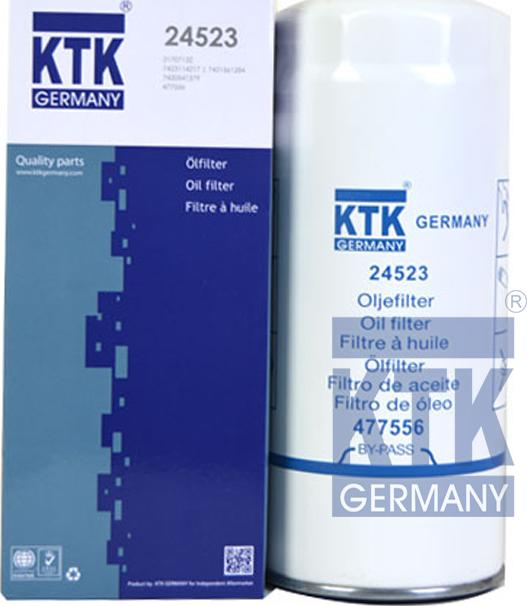 KTK GERMANY 24523 - Filtre à huile cwaw.fr