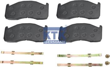 KTK GERMANY 27612 - Kit de plaquettes de frein, frein à disque cwaw.fr