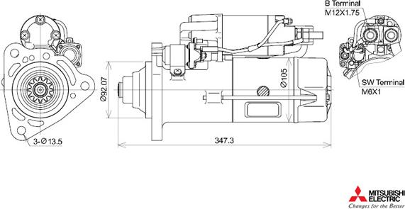 KUTNAK AUTOMOTIVE 723489/M - Démarreur cwaw.fr