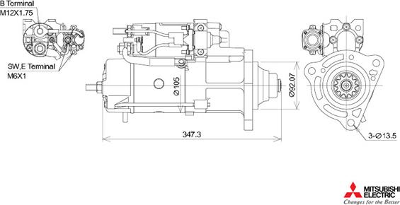 KUTNAK AUTOMOTIVE 723545/M - Démarreur cwaw.fr