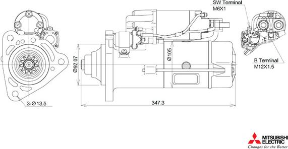 KUTNAK AUTOMOTIVE 723552/M - Démarreur cwaw.fr